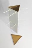 Corrugated Cardboard Socks Display Rotating Peg Hook Display Coutertop Display Rack 18102