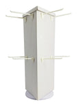 Corrugated Cardboard Socks Display Rotating Peg Hook Display Coutertop Display Rack 18102
