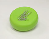 4.3"dia. x 1.25"h Green Magnetic Pincushion 18111 GREEN