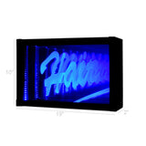 Bright LED "HAIR" Sign Static Neon Light Tunnel Lamp Infinity Light Mirror Light Frame 18118