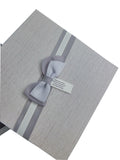 Gift Boxes with Ribbon, a Nested Set of 3 (Grey) Ready for Gift Giving 18132