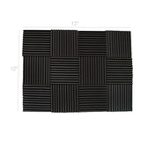 12PK Acoustic Panels Studio Foam Wedges 12 x 12 x 1" Soundproofing Foam Acoustical Treatments Foam 18151