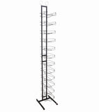 FixtureDisplays 12-Tier Hat Display Rack 12.5" wide x 75" high x 14.5" deep 18165-BLACK