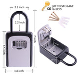 Key Combination Lock box, Lock Box with Code for House Key Storage, Combo Door Locker 18186