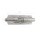2PK Metal Spring Hinge Furniture Cabinet Self Closing Corner Butt Hinges 60x25mm