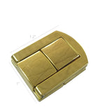 4PK Gold Rectangle Press Lock Clasp Leathercraft Accessory Purse Handbag Lock