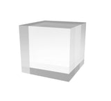 4PK 1x1x1" Acrylic Riser Paper Weight Clear Acrylic Cube Riser Solid Block