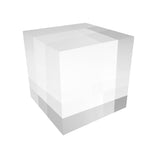 4PK 1x1x1" Acrylic Riser Paper Weight Clear Acrylic Cube Riser Solid Block