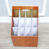 Economy Corrugated Cardboard Blueprint Organizor Corrugated Roll File Display Drawing Stand Artist