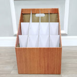 Economy Corrugated Cardboard Blueprint Organizor Corrugated Roll File Display Drawing Stand Artist