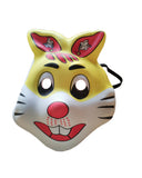 Cute Bunny PVC Mask Costume Accessory Child Kids Adult Jungle Animal Holloween
