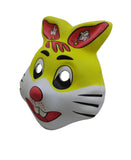 Cute Bunny PVC Mask Costume Accessory Child Kids Adult Jungle Animal Holloween