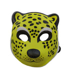 Cheetah PVC Mask Costume Accessory Child Kids Adult Jungle Animal Holloween