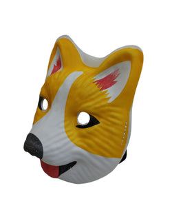 Fox PVC Mask Costume Accessory Child Kids Adult Jungle Animal Holloween