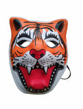 Tiger PVC Mask Costume Accessory Child Kids Adult Jungle Animal Holloween