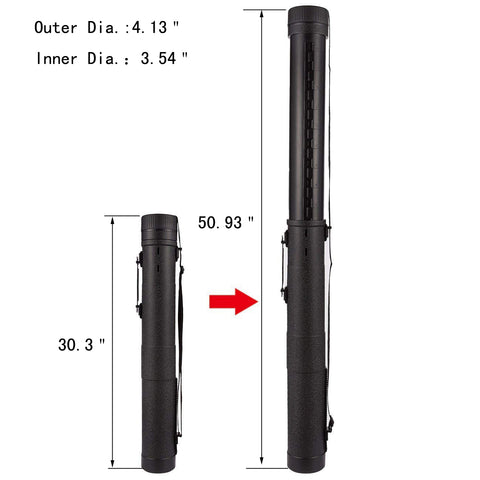 FOMIYES Telescoping Drafting Tube Poster Documents Storage Tube