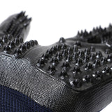 Pet Grooming Gloves, Enhanced Five Finger Design, Great for Cats, Dogs & Horses, Long & Short Fur