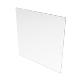 Transparent Acrylic Square Board Clear Sign Board Square Acrylic Sheet 10.5x10.5" Logo Plaque 18492