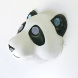 Used Panda PVC Mask Costume Accessory Child KidsAdult Jungle Animal Holloween 18503