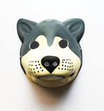 Used Dog PVC Mask Costume Accessory Child KidsAdult Jungle Animal Holloween 18504