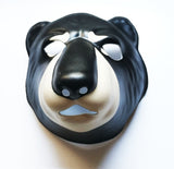 Used Bear PVC Mask Costume Accessory Child KidsAdult Jungle Animal Holloween 18505