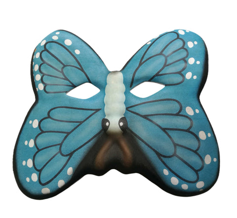 Used Butterfly PVC Mask Costume Accessory Child KidsAdult Animal Holloween 18511