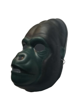 Used Chimpanzee PVC Mask Costume Accessory Child KidsAdult Animal Holloween 18514