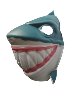Used Shark PVC Mask Costume Accessory Child KidsAdult Ocean Animal Holloween 18517