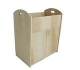 Children Infant Changing Table with Pad, Wooden Changing Table, Natural, Optiona Install Castors 18541