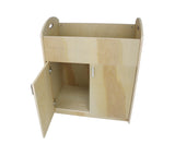 Children Infant Changing Table with Pad, Wooden Changing Table, Natural, Optiona Install Castors 18541