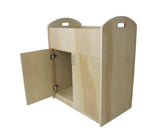 Children Infant Changing Table with Pad, Wooden Changing Table, Natural, Optiona Install Castors 18541