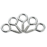 Small Eyelet Screws Eye Hooks Self-Tapping  Ring  Eyelet Screw Hooks Hoop Screw 18611-50PK