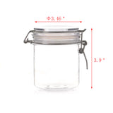 Wire Clasp PET Jar 450 ml Spice Jar Seal Paint Jar Oil Storage Plastic Mason Jar