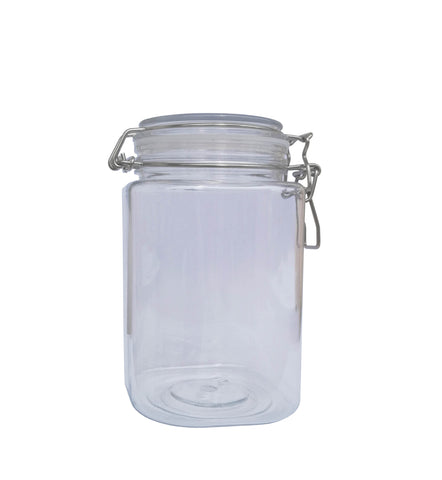 Wire Clasp PET Jar 800 ml Spice Jar Seal Paint Oil Storage Jar Container Lock