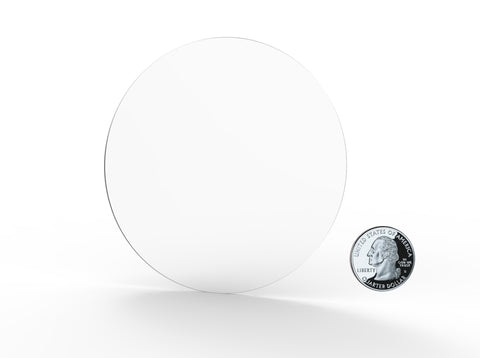 1PK 6" Clear Acrylic Plexiglass Lucite Circle Round Disc, 1/8" Thick
