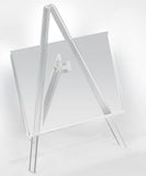 5" x 3.5" x 6.4"H Table Top Easel with 5 x 3.5 Sign Holder, Top or Side Insert - Clear 19000