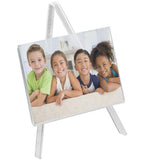 5" x 3.5" x 6.4"H Table Top Easel with 5 x 3.5 Sign Holder, Top or Side Insert - Clear 19000