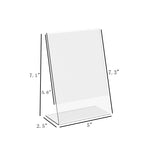 Table Tent 5 x 7" Acrylic picture frame with Slant Back Design 19004