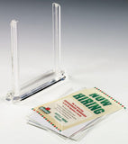 4 x 6 Acrylic Sign Holder for Tabletop Use, Double-sided, Top Insert - Clear 19017