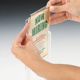 4 x 6 Acrylic Sign Holder for Tabletop Use, Double-sided, Top Insert - Clear 19017