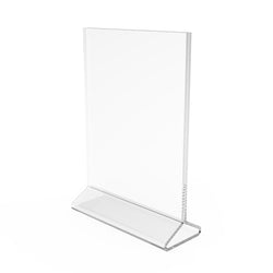 5 x 7" Acrylic Sign Holder for Tabletops T-style 19018