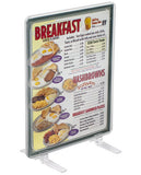 8.5 x 11 Sign Holder for Tabletops, T-style, Top Insert - 3 Color Options 19032