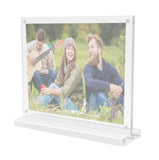 6" x 4"Inside Magnet Dims Acrylic Sign Holder with Magnets, Horizontal, T style   Clear 19035