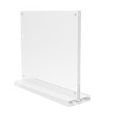 6" x 4"Inside Magnet Dims Acrylic Sign Holder with Magnets, Horizontal, T style   Clear 19035