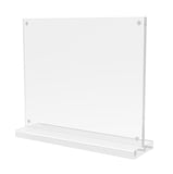 6" x 4"Inside Magnet Dims Acrylic Sign Holder with Magnets, Horizontal, T style   Clear 19035