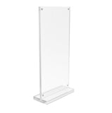 4" x 9"Inside Magnet Dims Acrylic Sign Holder with Magnets, T style   Clear19038