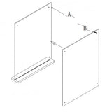 8.5 x 11" Clear Picture Frame Acrylic Photo Frame Frame Sign Holder Magnetic Table Tent 19039
