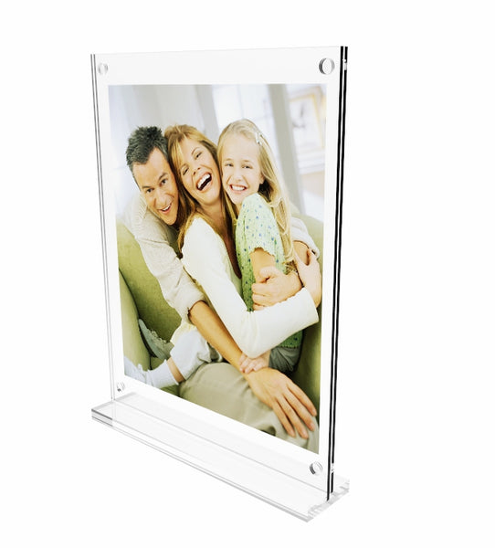 8.5 x 11" Clear Picture Frame Acrylic Photo Frame Frame Sign Holder Magnetic Table Tent 19039