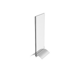 4 x 9" Acrylic Sign Holder with Aluminum Base, Double-sided 19044
