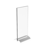 4 x 9" Acrylic Sign Holder with Aluminum Base, Double-sided 19044